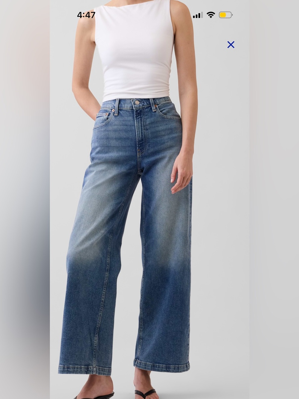 GAP Women's high rise Stride Ankle Jeans-2R/26
